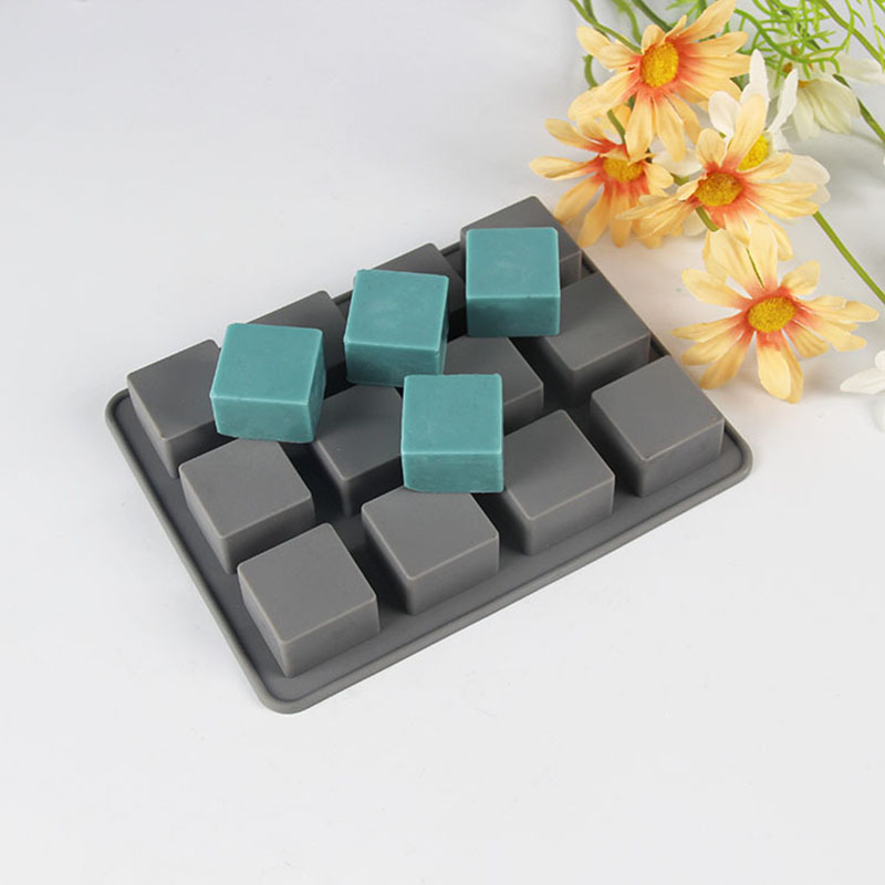 Soap Making Gel - 1 قطعة قوالب الصابون سيليكون 12