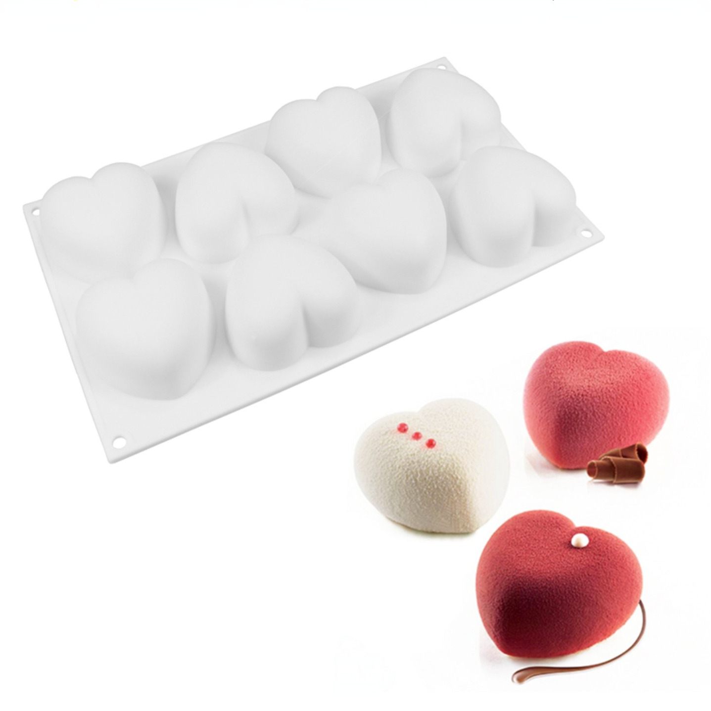 Soap Making Instructions - الحب القلب سيليكون قالب الصابون اليدوية