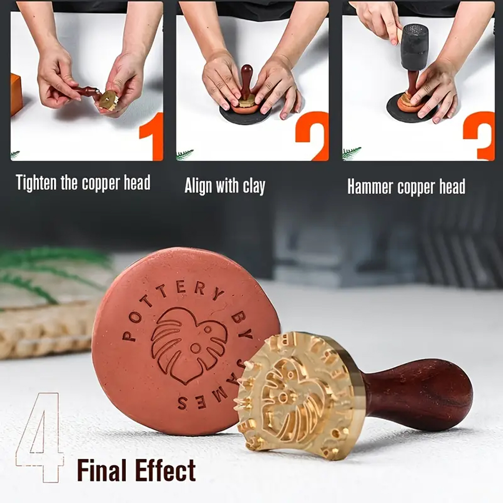 ختم فخاري مخصص للطين، أداة صنع - مراجعة Soap Stamp Custom وسعره
