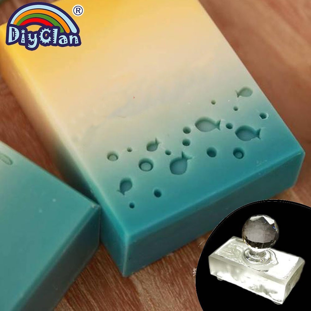 ختم صابون أكريليك شفاف مصنوع ي - مراجعة Soap Stamp Custom وسعره