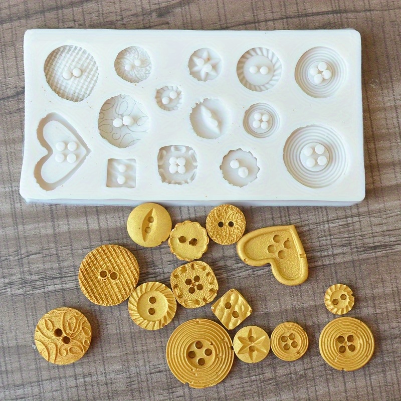 قالب سيليكون على شكل أزرار، قا - مراجعة Soap Making Organic وسعره