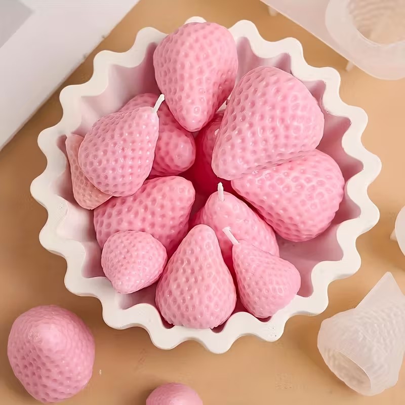 قالب شمع سيليكون على شكل فراول - مراجعة Soap Making Instructions وسعره