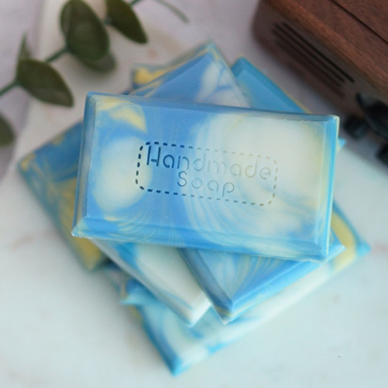 ختم شفاف مصنوع يدويًا لصنع الص - مراجعة Soap Stamp Custom وسعره
