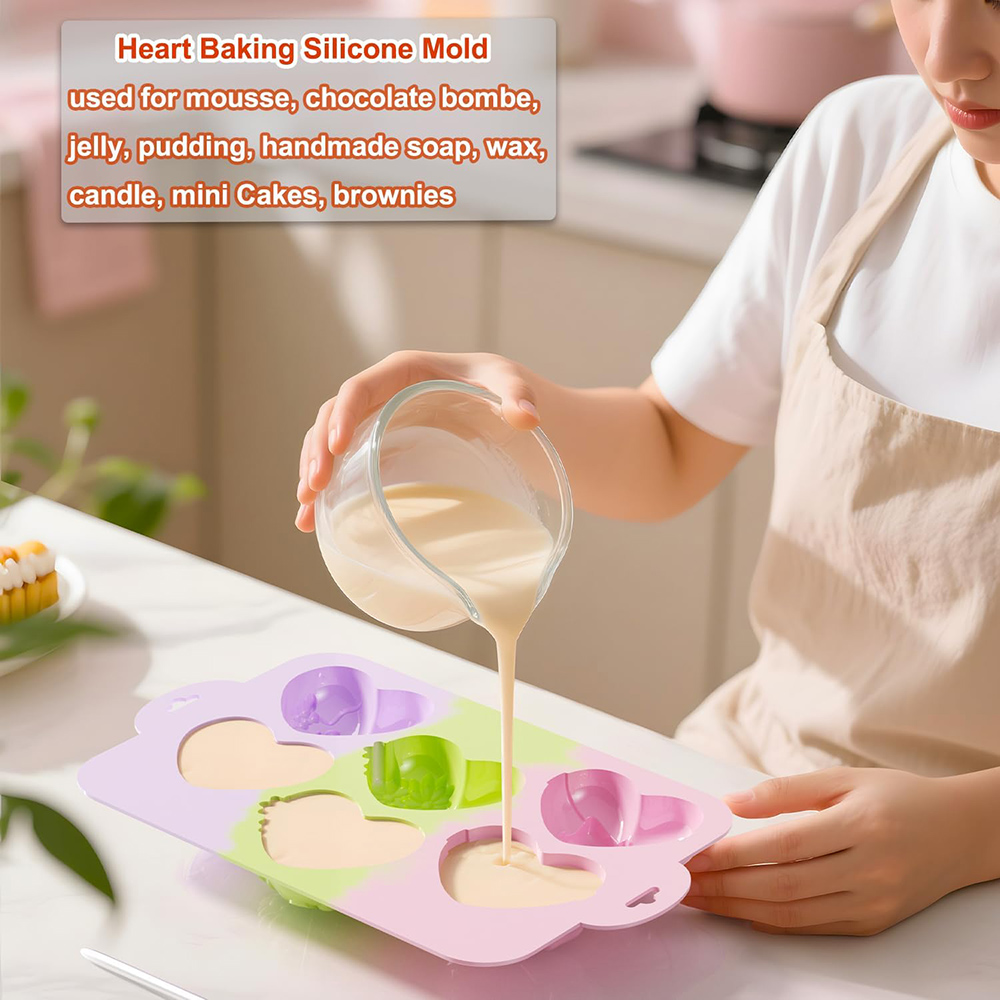 قوالب سيليكون على شكل قلب، قوا - مراجعة Soap Making Organic وسعره