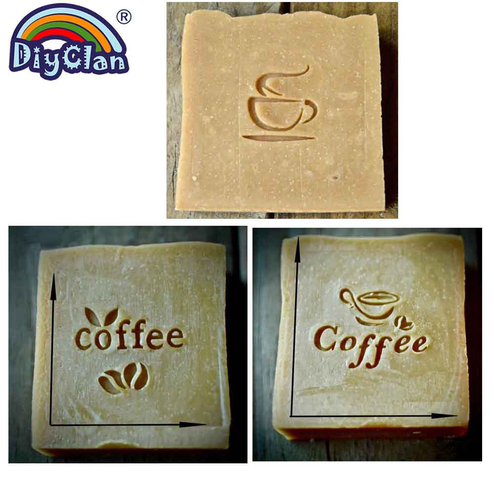 حبوب البن نمط اليدوية الصابون  - مراجعة Soap Stamp Custom وسعره