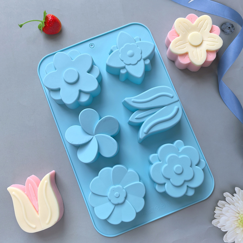 قوالب سيليكون على شكل زهور متن - مراجعة Soap Making Instructions وسعره