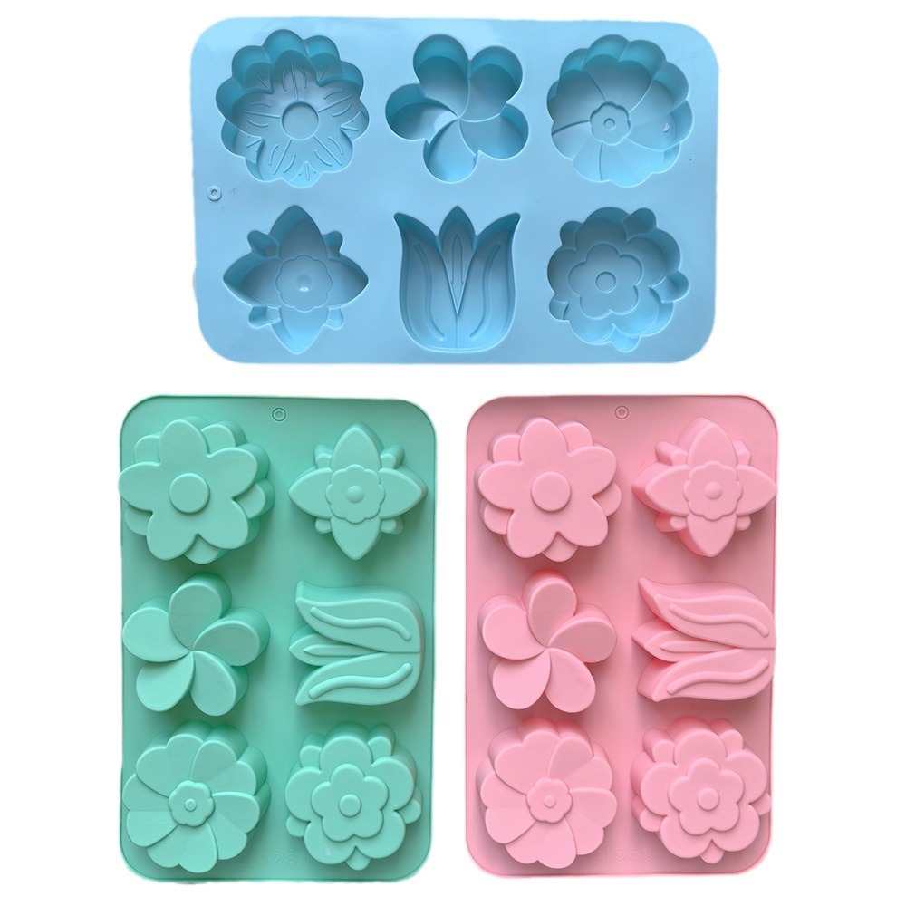 قوالب سيليكون على شكل زهور متن - مراجعة Soap Making Instructions وسعره