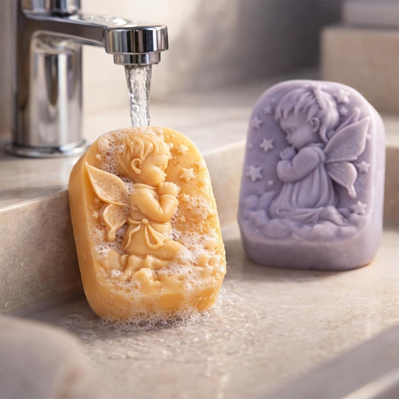 قالب سيليكون على شكل ملاك لمست - مراجعة Soap Making Instructions وسعره